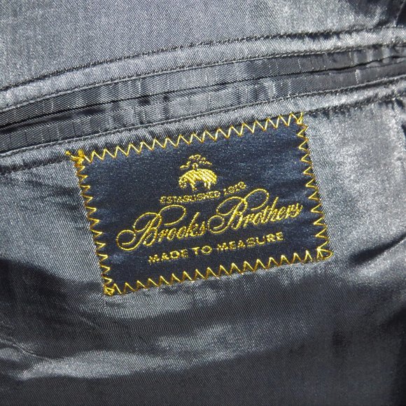 Brooks Brothers Made to Measure Gray Herringbone Two Button Suit 40R - Picture 15 of 15